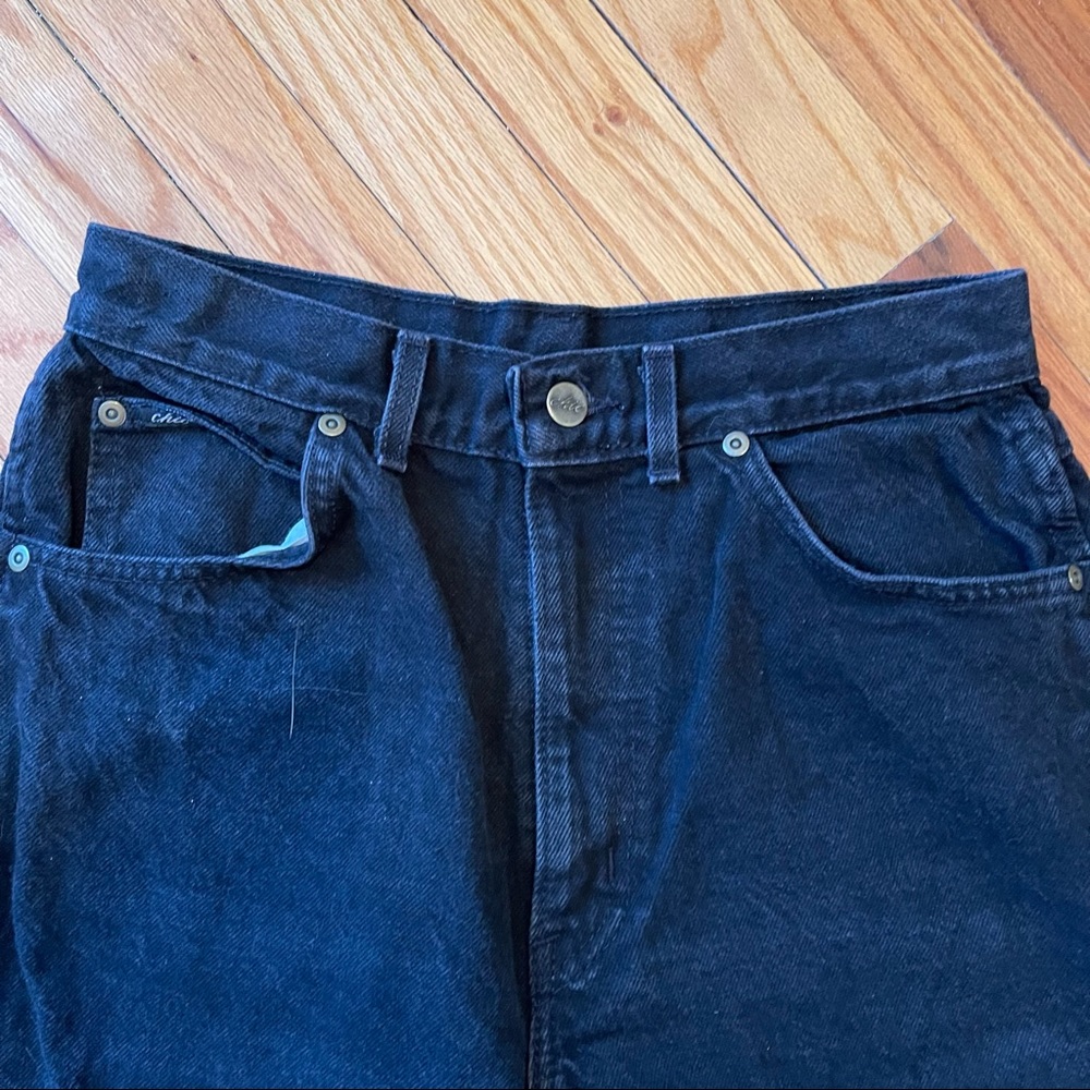 VINTAGE Women’s Chic Jeans 👖Black Excellent - Picture 2 of 5